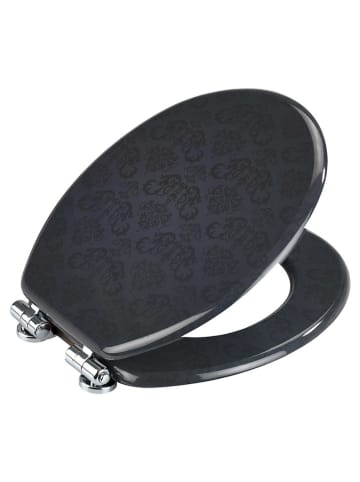 Wenko Easyclose-toiletbril "Bellevue" zwart