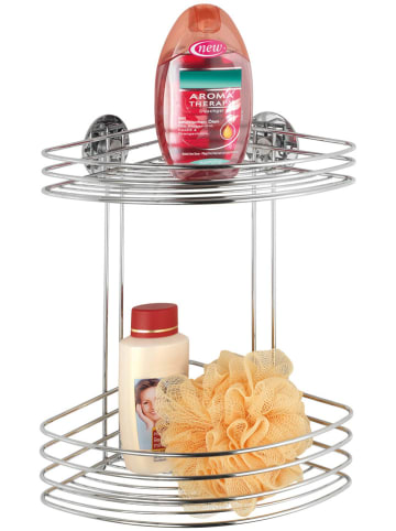 Wenko Półka prysznicowa w kolorze srebrnym - 26,5 x 33 x 20 cm