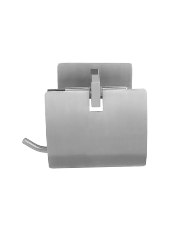 Wenko Roestvrijstalen toiletrolhouder "Genova" - (B)14 x (H)11,4 x (D)6,2 cm