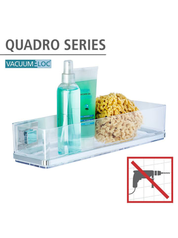 Wenko Doucherek "Vacuum-Loc Quadro" kleurloos - (B)38,5 x (H)8,5 x (D)14,5 cm