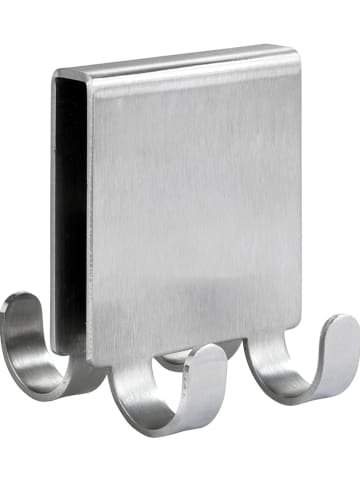 Wenko Douchehaak "Vieste Duo" zilverkleurig - (B)5,5 x (H)7 x (D)6 cm