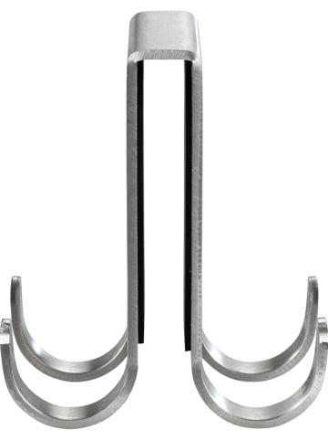 Wenko Douchehaak "Vieste Duo" zilverkleurig - (B)5,5 x (H)7 x (D)6 cm