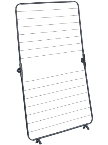 Wenko Suszarka na pranie w kolorze czarnym do wanny - 65 x 114 x 7 cm