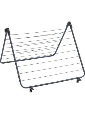 Wenko Suszarka na pranie w kolorze czarnym do wanny - 65 x 114 x 7 cm