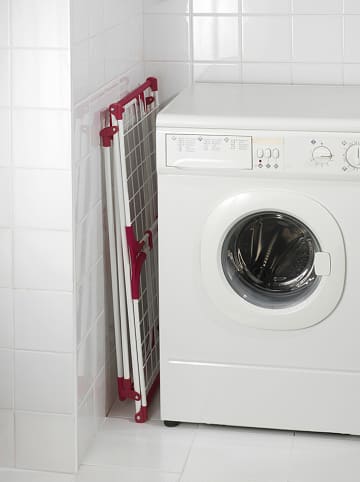 Wenko Wasrek "Summer Dry" wit/roze - (B)153 x (H)76 x (D)46 cm