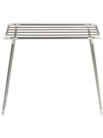 Wenko Wäschetrockner "Profi Single" in Silber/ Weiß - (B)87 x (H)79 x (T)39 cm