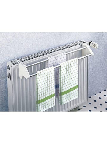 Wenko Wasrek voor aan de radiator "Twin" wit - (B)57 x (D)13 cm