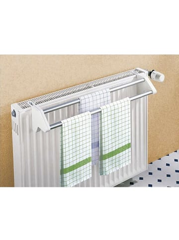Wenko Wasrek voor aan de radiator "Twin" wit - (B)57 x (D)13 cm