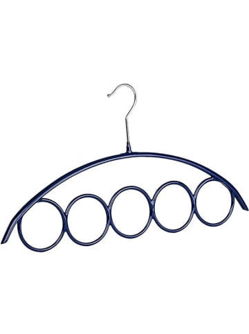 Wenko 2-delige set: sjaalbeugels "Olympia" blauw - (B)42 x (H)23 x (D)1,5 cm