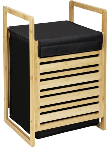 Wenko Wasmand "Ecori" lichtbruin/zwart - (B)40 x (H)60 x (D)35 cm