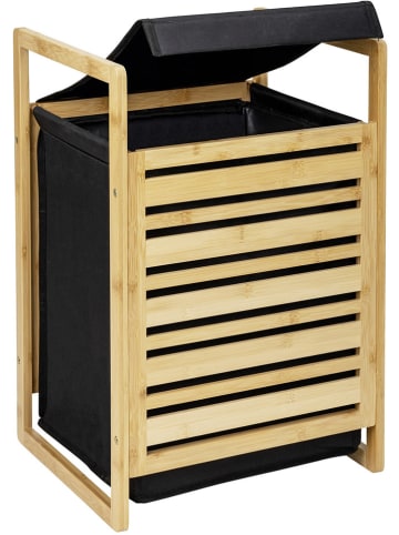 Wenko Wasmand "Ecori" lichtbruin/zwart - (B)40 x (H)60 x (D)35 cm