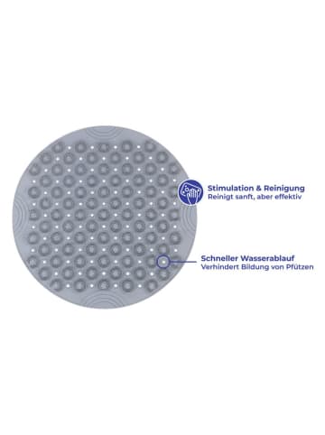 Wenko Douchemat grijs - Ø 55 cm