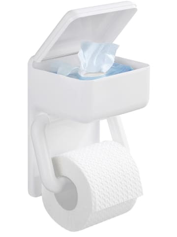 Maximex Toiletpapierhouder wit - (B)16 x (H)20 x (D)11 cm