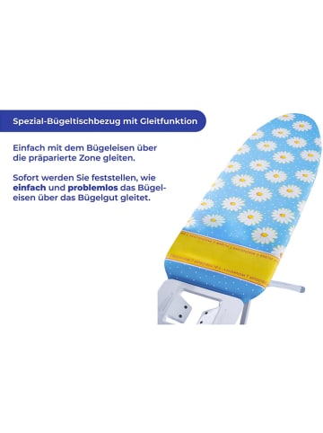 Wenko Pokrowiec "Maximex" w kolorze błękitnym na deskę do prasowania - 128 x 54 cm