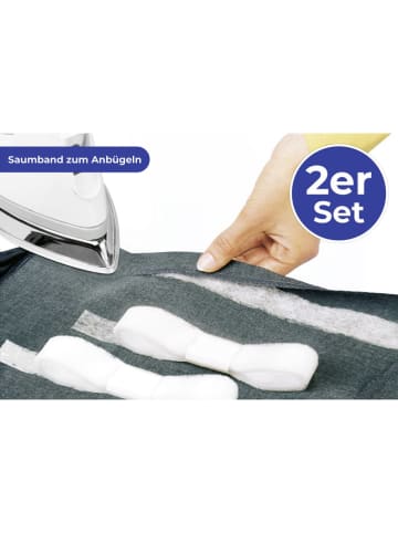 Wenko 2-delige set: zoomstrijkbandjes wit