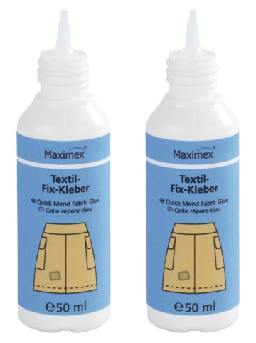 Maximex Środki (2 szt.) "Quick Mend" do naprawy tkanin - 2x 50 ml
