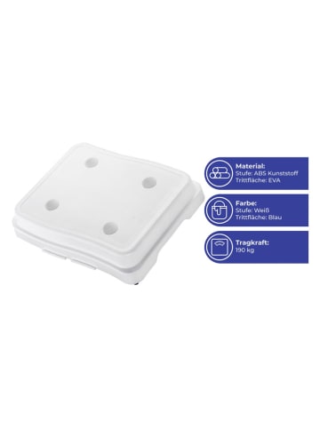 Wenko Badestufe in Weiß - (B)35,6 x (H)45,7 cm 