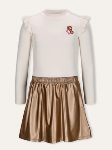 B.Nosy Jurk "Donia" crème/goudkleurig