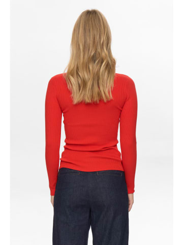 NÜMPH Sweter w kolorze czerwonym