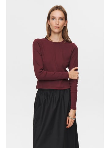 NÜMPH Koszulka w kolorze bordowym