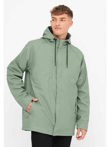Derbe Regenjacke in Hellgrün