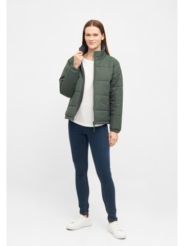 Derbe Wende-Regenjacke in Grün/ Dunkelblau