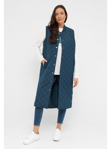 Derbe Steppweste in Dunkelblau