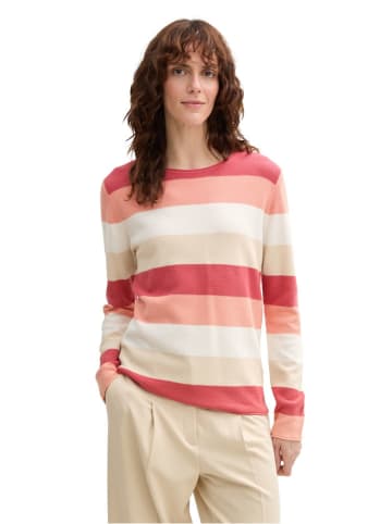 Tom Tailor Trui rood/wit/beige