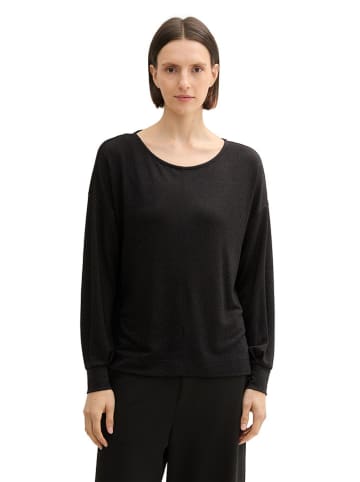 Tom Tailor Longsleeve in Schwarz