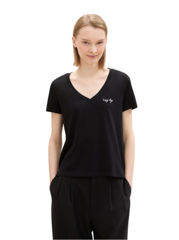 TOM TAILOR Denim Shirt in Schwarz