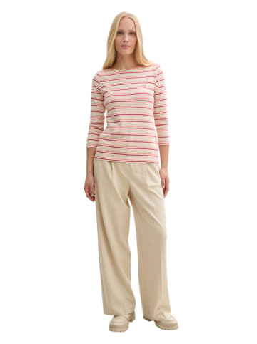 Tom Tailor Longsleeve wit/beige/lichtroze