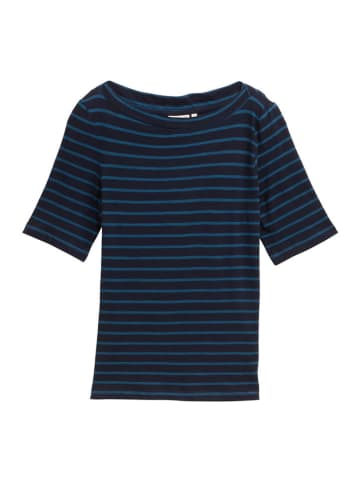 Tom Tailor Shirt in Dunkelblau/ Hellblau
