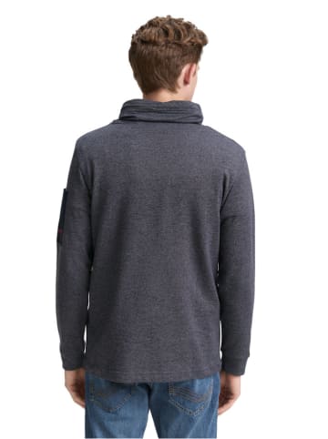 Tom Tailor Longsleeve in Anthrazit/ Dunkelblau