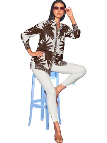 Heine Koszula w kolorze biało-brązowym