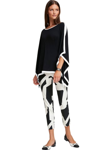 Heine Marlenehose in Schwarz/ Weiß