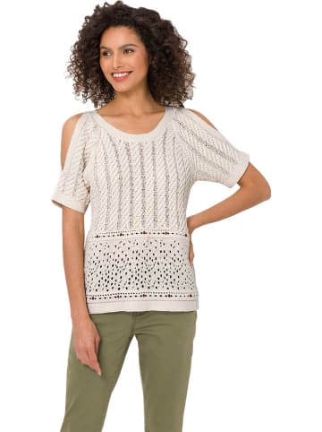 Heine Sweter w kolorze kremowym