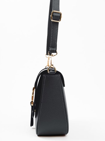 Lia Biassoni Leren schoudertas zwart - (B)24 x (H)18 x (D)8 cm