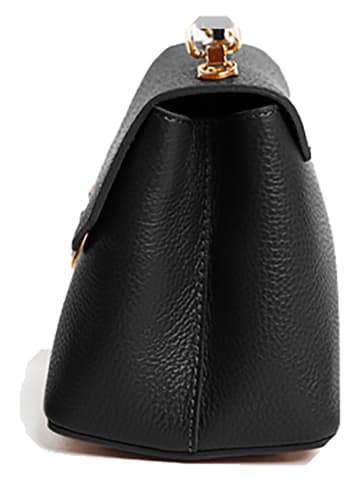 Lia Biassoni Leren handtas zwart - (B)23 x (H)16 x (D)12 cm