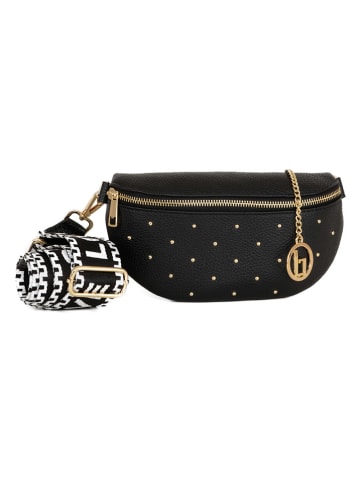 Lia Biassoni Skórzana saszetka w kolorze czarnym - 30 x 19 x 2 cm