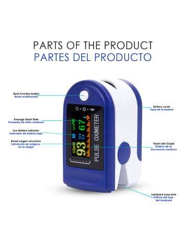DAM Pulse oximeter blauw