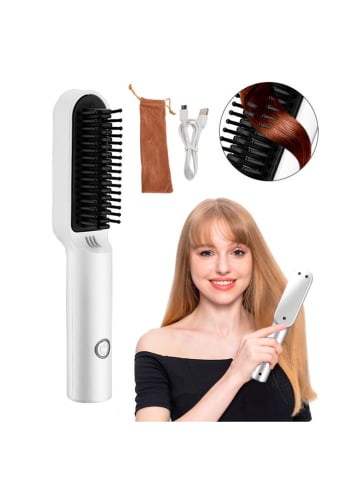 DAM Grzebień w kolorze srebrnym do prostowania włosów