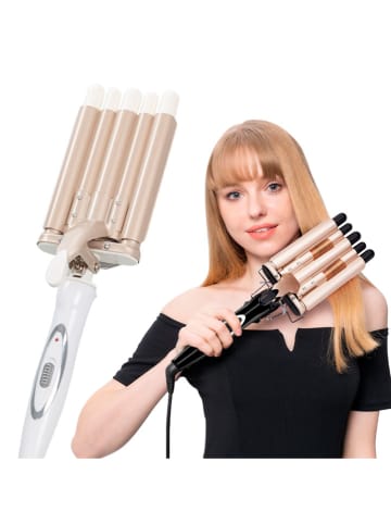 DAM Haarstylingsapparaat wit/goudkleurig