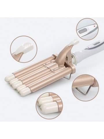 DAM Haarstylingsapparaat wit/goudkleurig