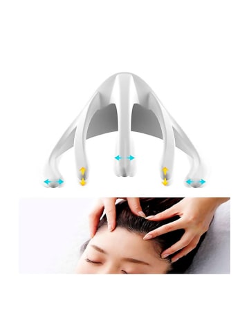 DAM Kopfmassagegerät in Weiß