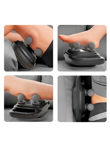 DAM 4-Kopf-Handmassagegerät in Schwarz