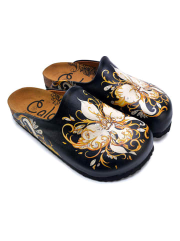 Calceo Clogs in Schwarz/ Bunt