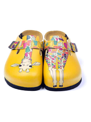 Calceo Clogs in Gelb/ Bunt