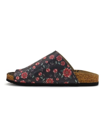 Calceo Teenslippers zwart/rood