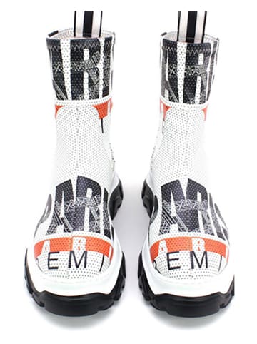 Goby Chelseaboots wit