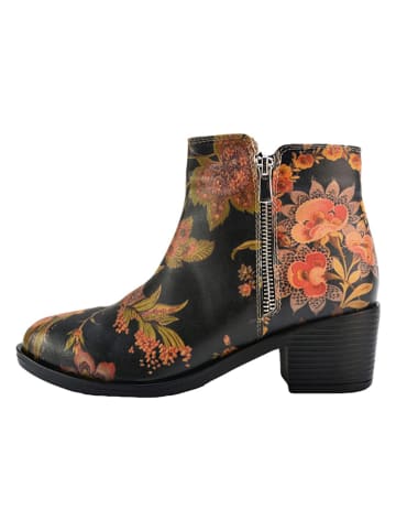 Goby Stiefeletten in Schwarz/ Bunt